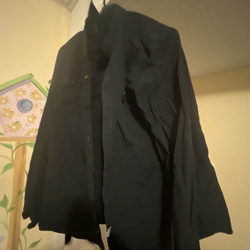 Men's Black button down